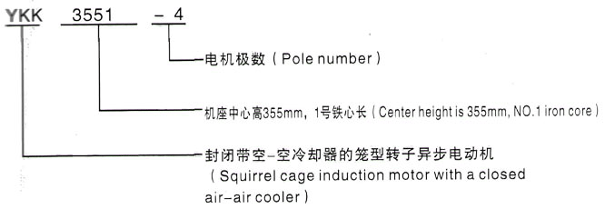 YKK系列(H355-1000)高压YJTFKK6302-8-1000KW三相异步电机西安泰富西玛电机型号说明